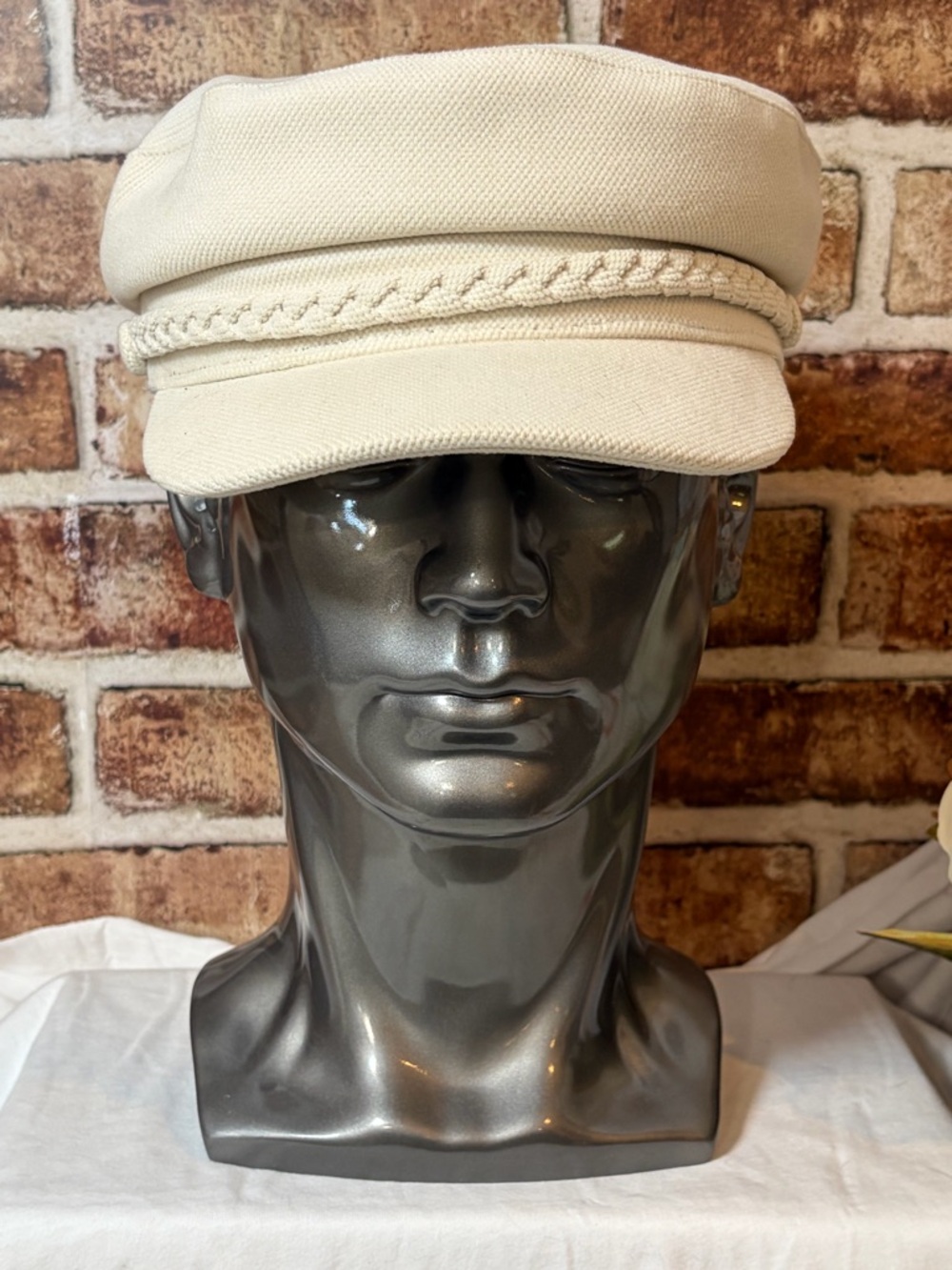 Cream Fisherman Cap Coastal Grandma Parisian Newsboy Hat Neutral Baker Boy